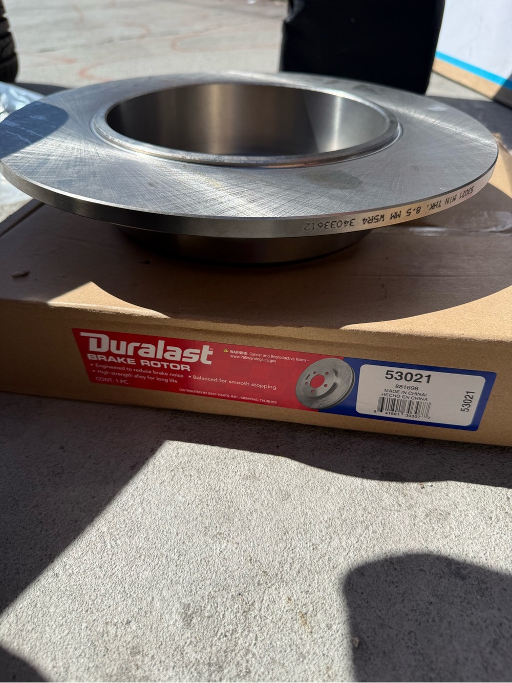 Brake Rotor - Silver/Gray - Picture 6 of 7